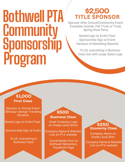 PTA Community Sponsorship